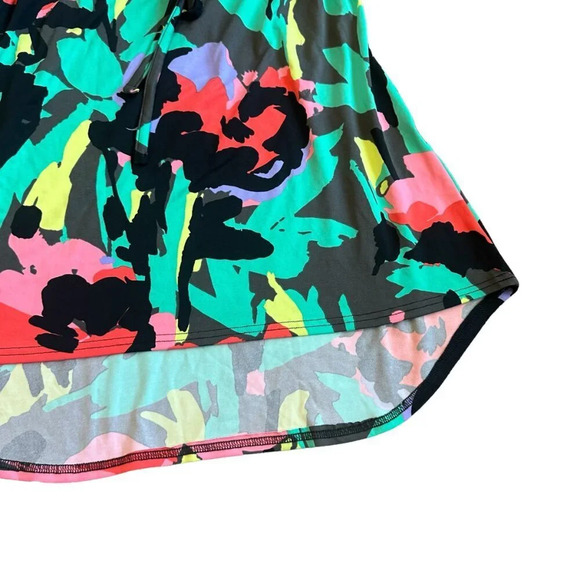 Tracy Negoshian Colorful Stretch Dress Bold Floral Print Pocket Size Small Women - Picture 5 of 14